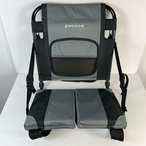 Woods Gray and Black Portable Chair